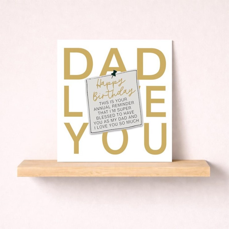 Dad Birthday Card - Annual Reminder