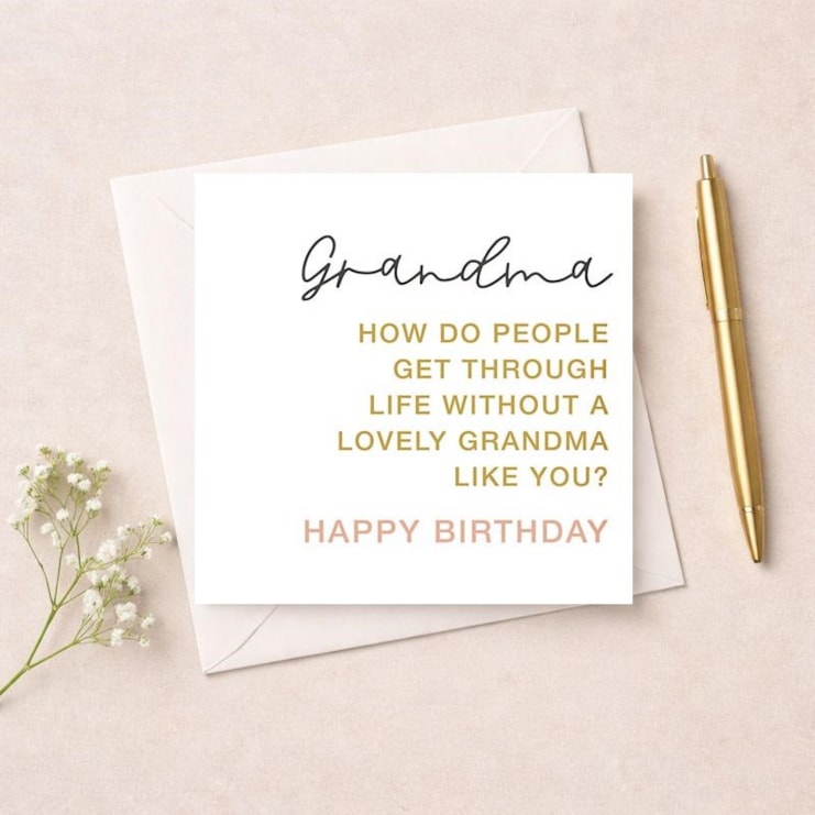 Grandma Birthday Card - Lovely Grandma Like You