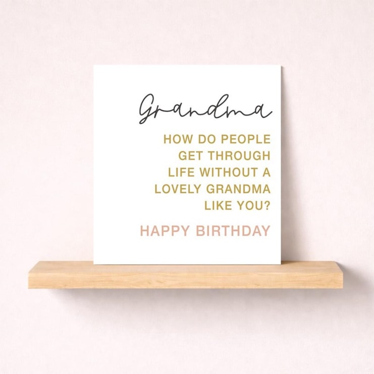 Grandma Birthday Card - Lovely Grandma Like You