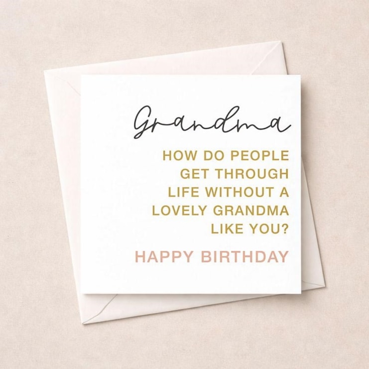 Grandma Birthday Card - Lovely Grandma Like You Grandma Birthday Card - Lovely Grandma Like You