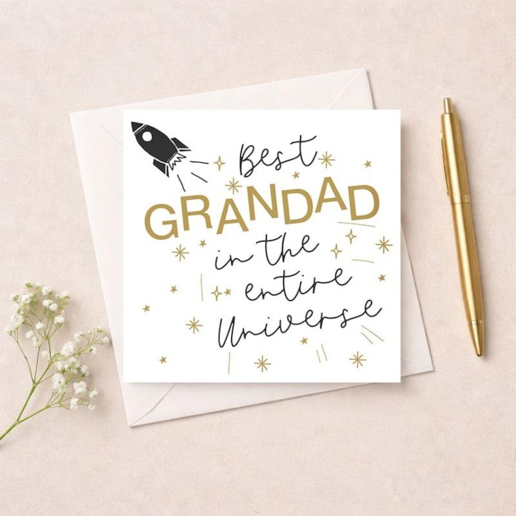 Grandad Birthday Card - Best In The Entire Universe