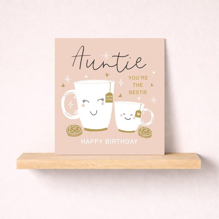 Auntie Birthday Card - Bestie Auntie Birthday Card - Bestie