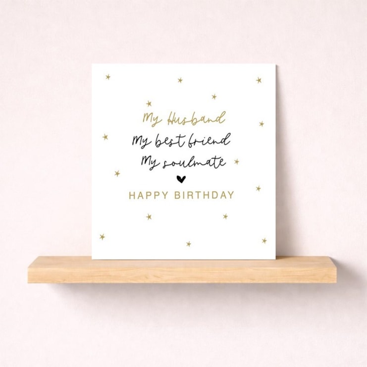 Husband Birthday Card - Bestfriend, Soulmate