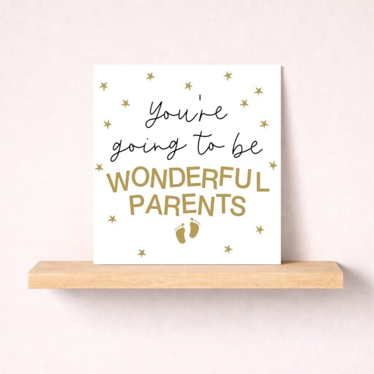 New Baby Card - Wonderful Parents New Baby Card - Wonderful Parents