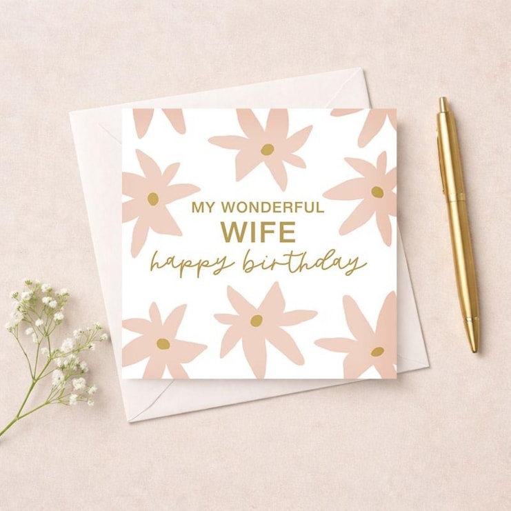 Wife Birthday Card - Wonderful Wife