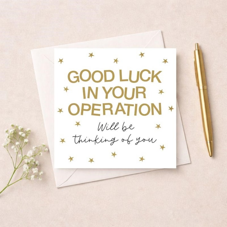 Get Well Soon Card - In Your Operation