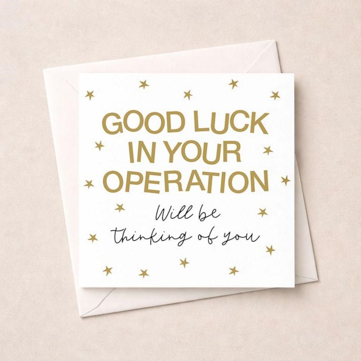 Get Well Soon Card - In Your Operation