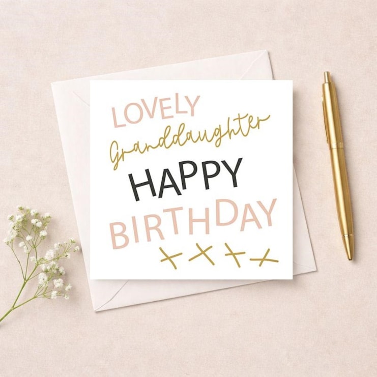 Granddaughter Birthday Card - Lovely Granddaughter Granddaughter Birthday Card - Lovely Granddaughter