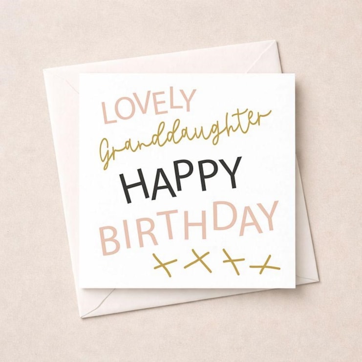 Granddaughter Birthday Card - Lovely Granddaughter Granddaughter Birthday Card - Lovely Granddaughter