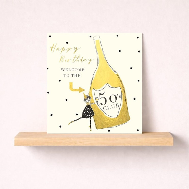 Age 50 Birthday Card - 50's Club Age 50 Birthday Card - 50's Club