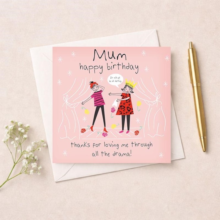 Mum Birthday Card - Thanks For Loving Me