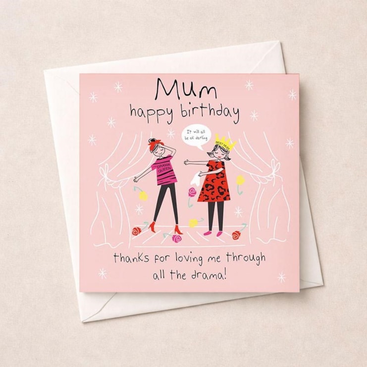 Mum Birthday Card - Thanks For Loving Me