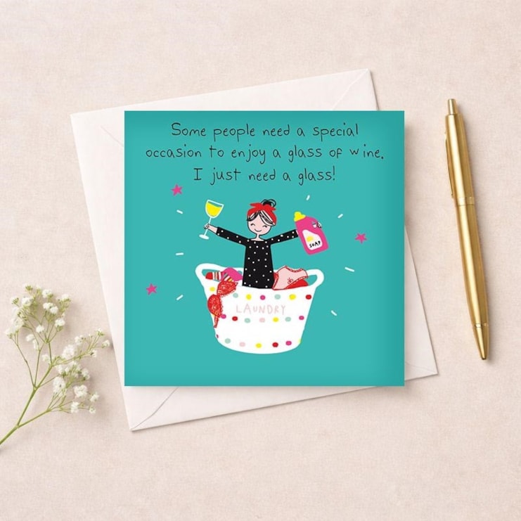 Friendship Card - Glass Of Wine