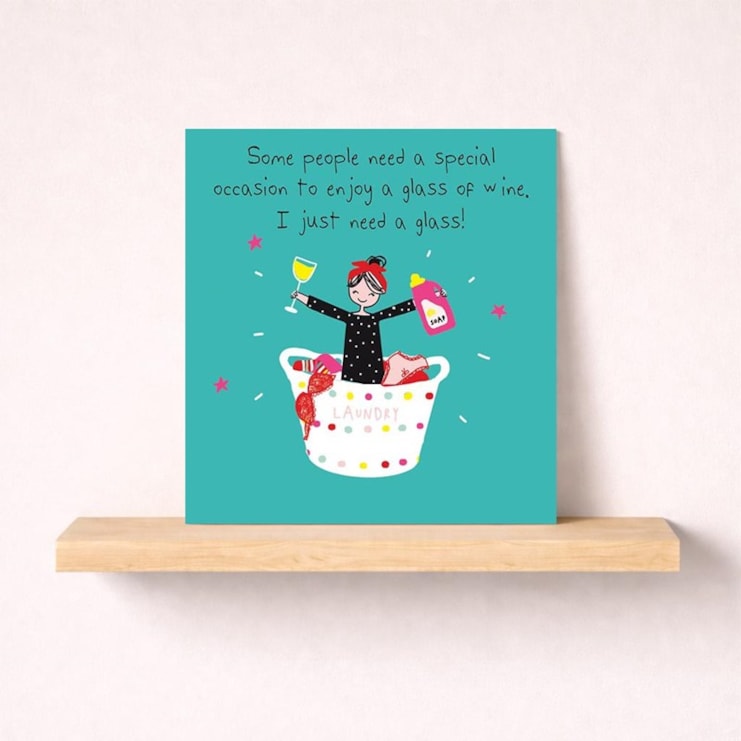 Friendship Card - Glass Of Wine