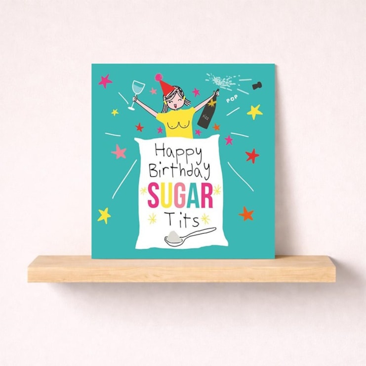 Birthday Card - Sugar Tits Birthday Card - Sugar Tits