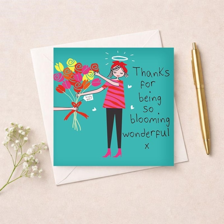 Thank You Card - Blooming Wonderful