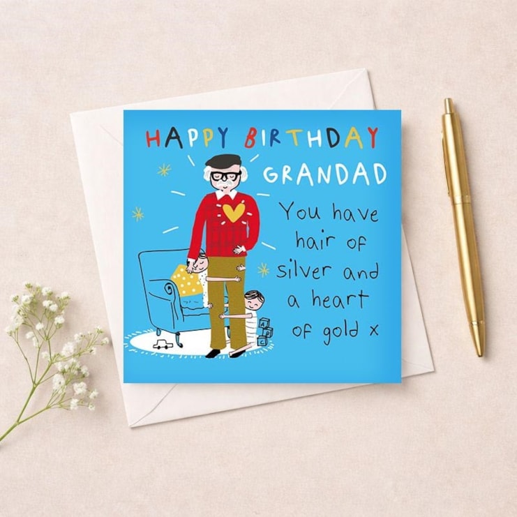 Grandad Birthday Card - Hair Of Silver & Heart Of Gold Grandad Birthday Card - Hair Of Silver & Heart Of Gold