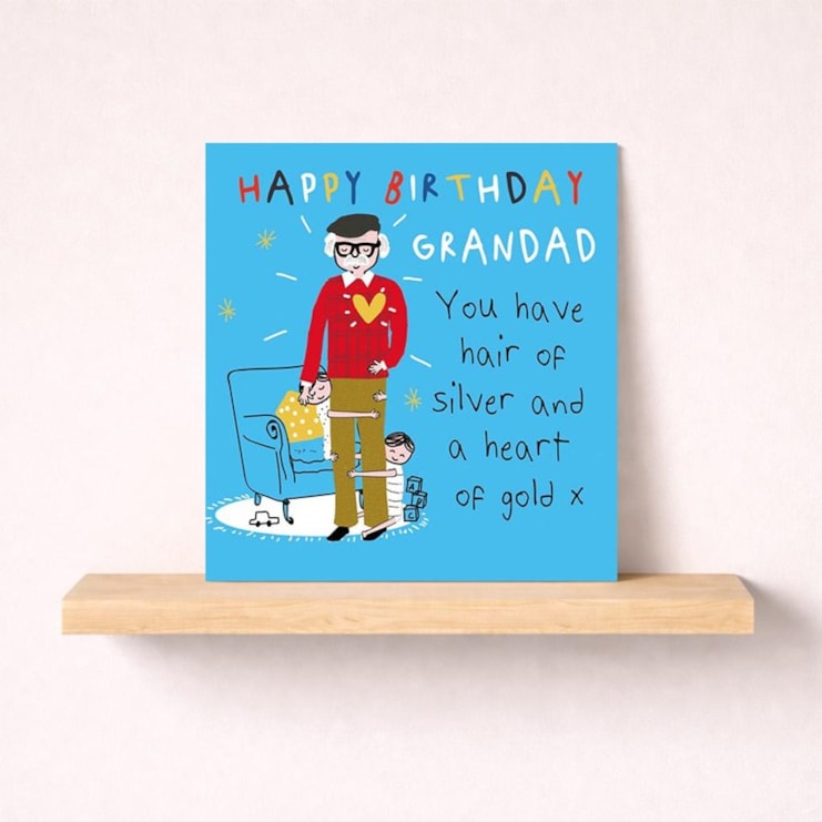 Grandad Birthday Card - Hair Of Silver & Heart Of Gold Grandad Birthday Card - Hair Of Silver & Heart Of Gold