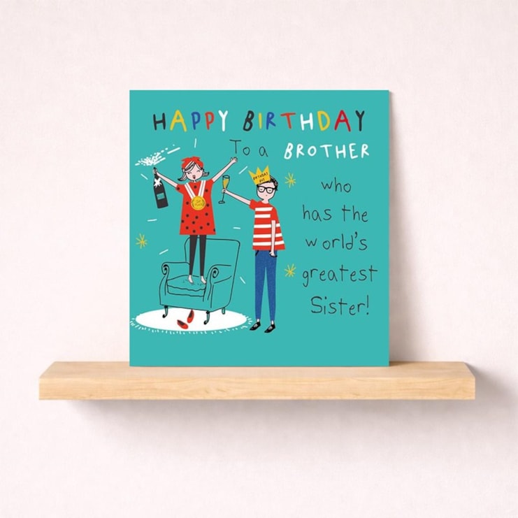Brother Birthday Card - World's Greatest Brother Birthday Card - World's Greatest