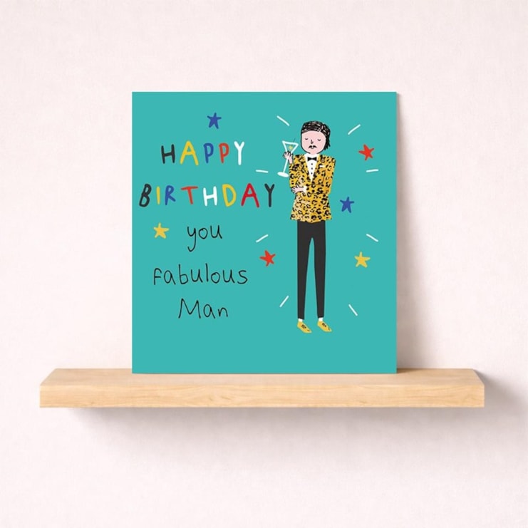 Birthday Card - fabulous Man Birthday Card - fabulous Man