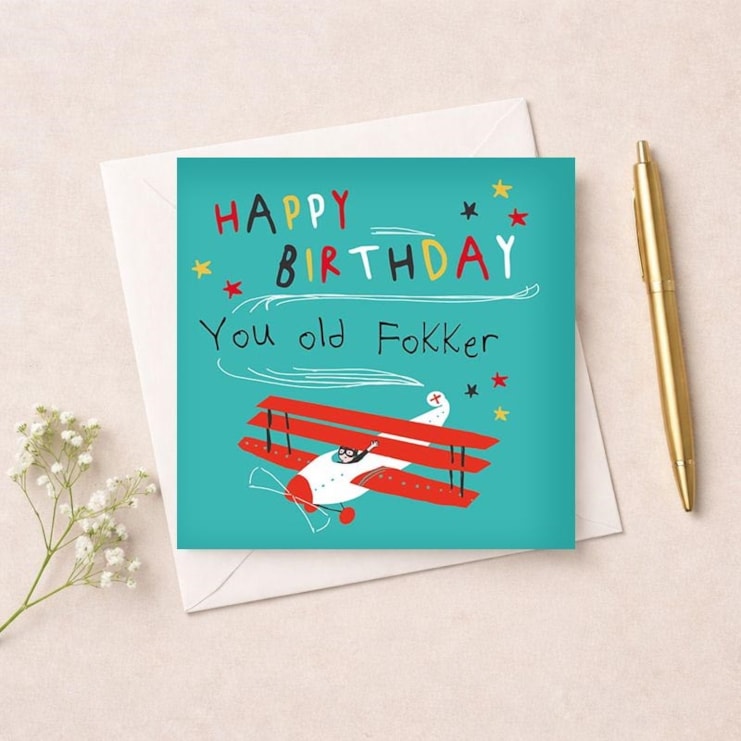 Birthday Card - You Old Fokker Birthday Card - You Old Fokker