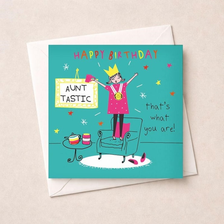Auntie Birthday Card - Aunt-tastic Auntie Birthday Card - Aunt-tastic