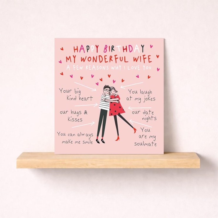 Wife Birthday Card - A Few Reasons Why I Love You