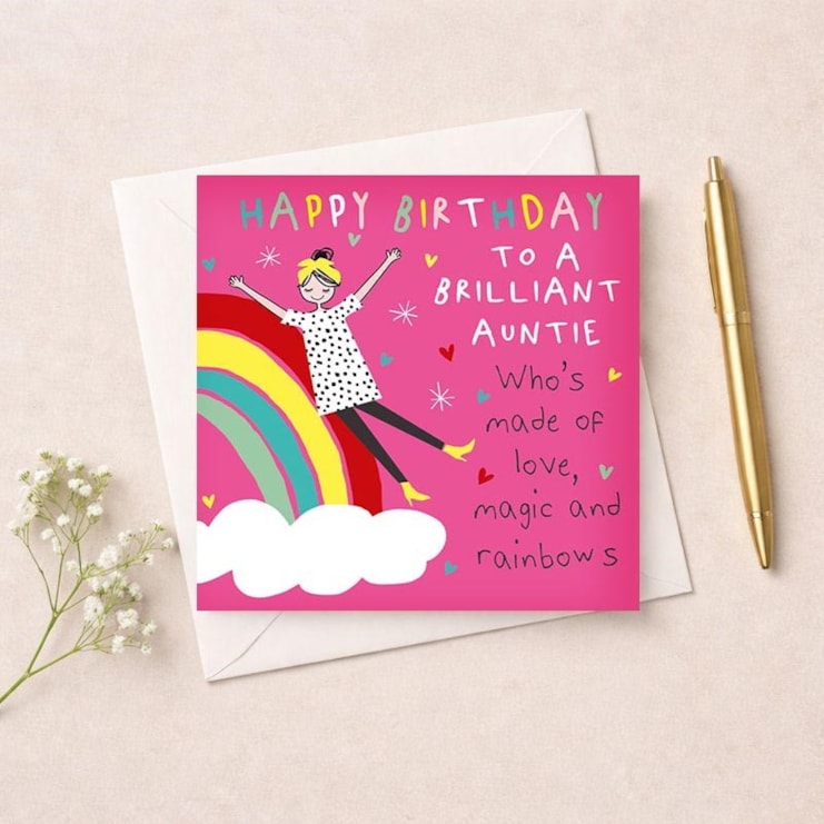Auntie Birthday Card - Brilliant Auntie Auntie Birthday Card - Brilliant Auntie