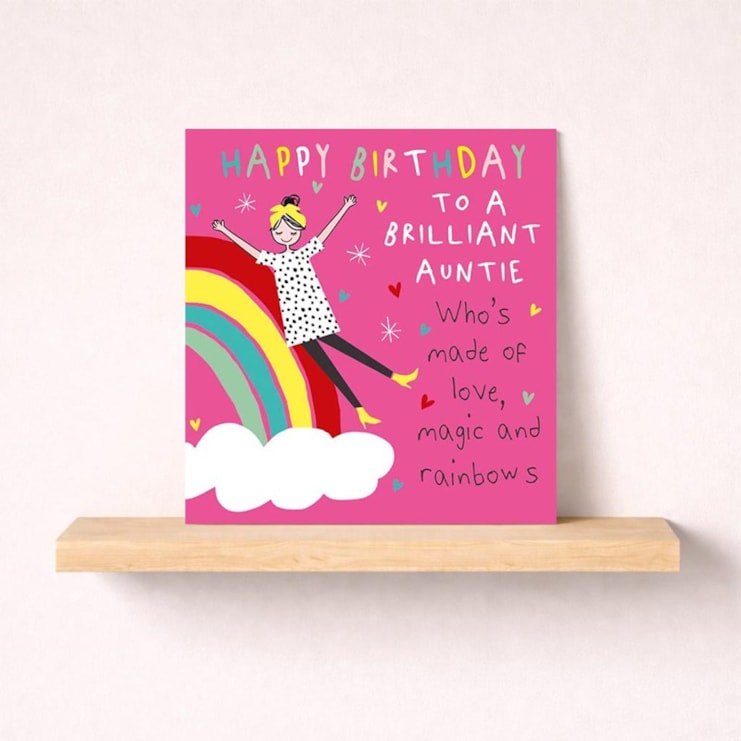 Auntie Birthday Card - Brilliant Auntie
