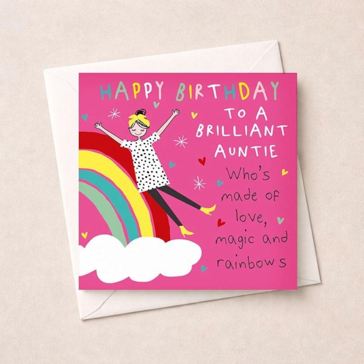 Auntie Birthday Card - Brilliant Auntie