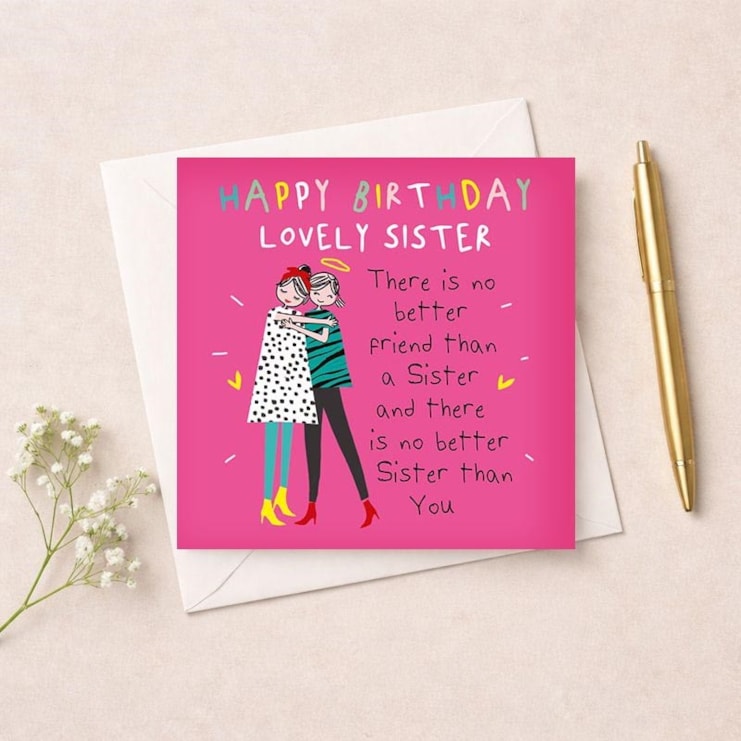 Sister Birthday Card - Best Sister Sister Birthday Card - Best Sister