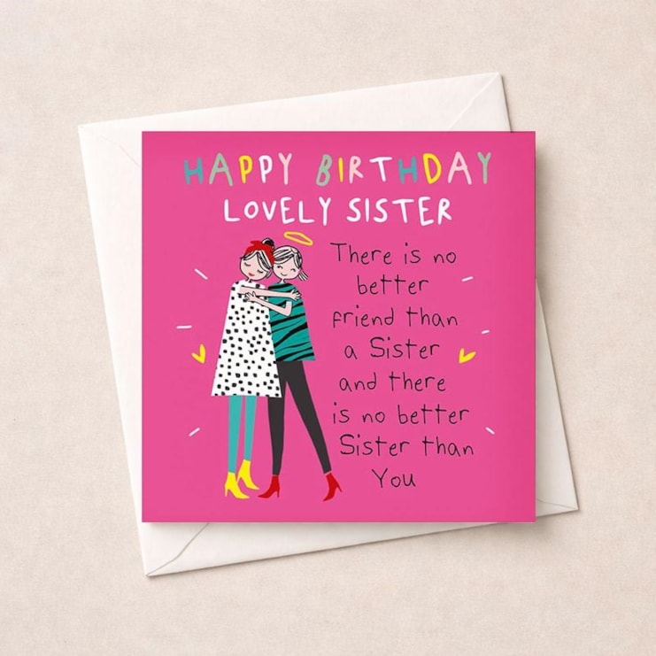 Sister Birthday Card - Best Sister