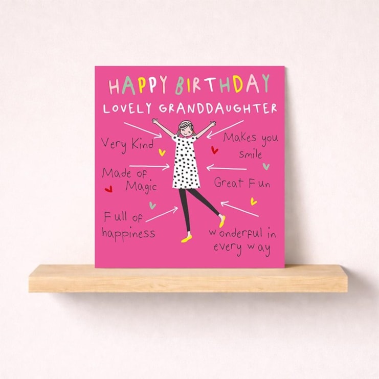 Granddaughter Birthday Card - Lovely Granddaughter Granddaughter Birthday Card - Lovely Granddaughter
