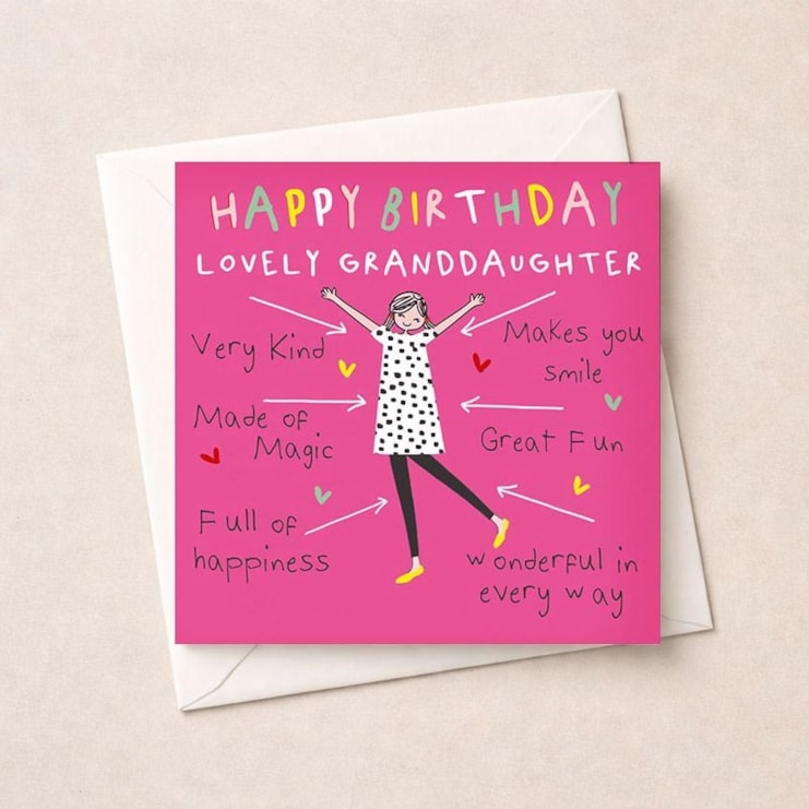 Granddaughter Birthday Card - Lovely Granddaughter Granddaughter Birthday Card - Lovely Granddaughter