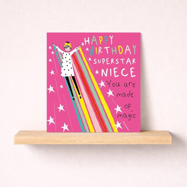 Niece Birthday Card - Superstar