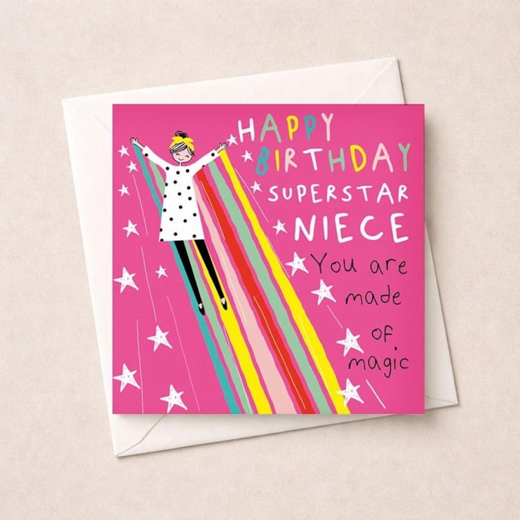 Niece Birthday Card - Superstar Niece Birthday Card - Superstar