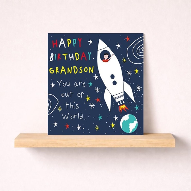 Grandson Birthday Card - Out Of This World Grandson Birthday Card - Out Of This World