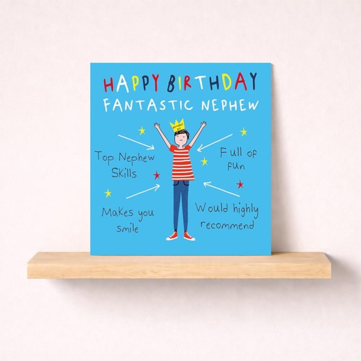 Nephew Birthday Card - Birthday Boy Nephew Birthday Card - Birthday Boy
