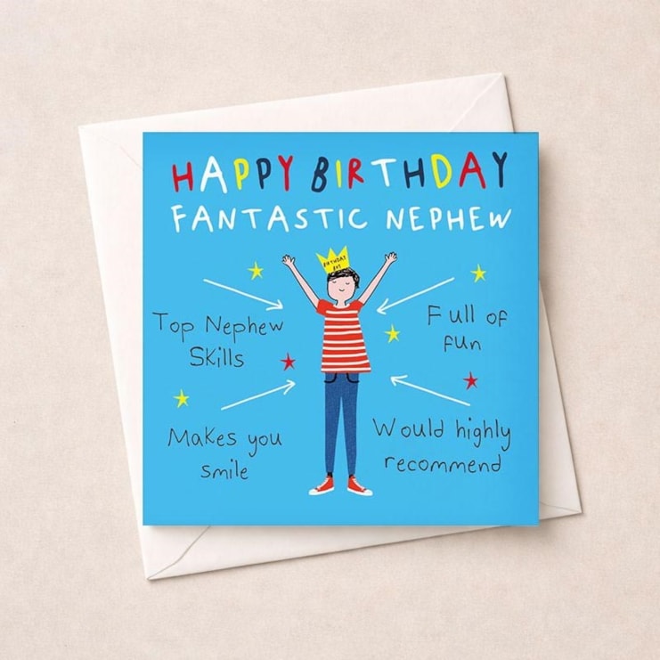 Nephew Birthday Card - Birthday Boy Nephew Birthday Card - Birthday Boy