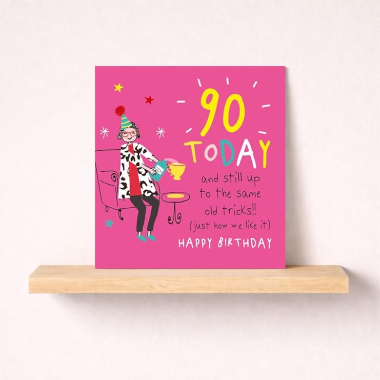 Age 90 Birthday Card - Gin