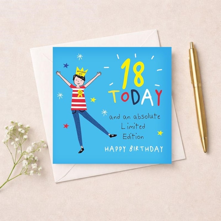 Age 18 Birthday Card - Limited Edition Age 18 Birthday Card - Limited Edition