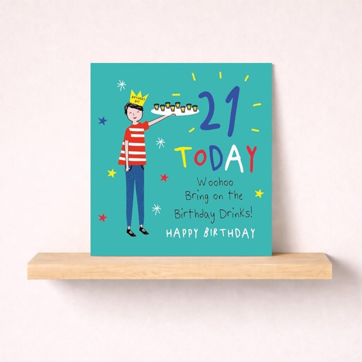 Age 21 Birthday Card - Birthday Drinks Age 21 Birthday Card - Birthday Drinks
