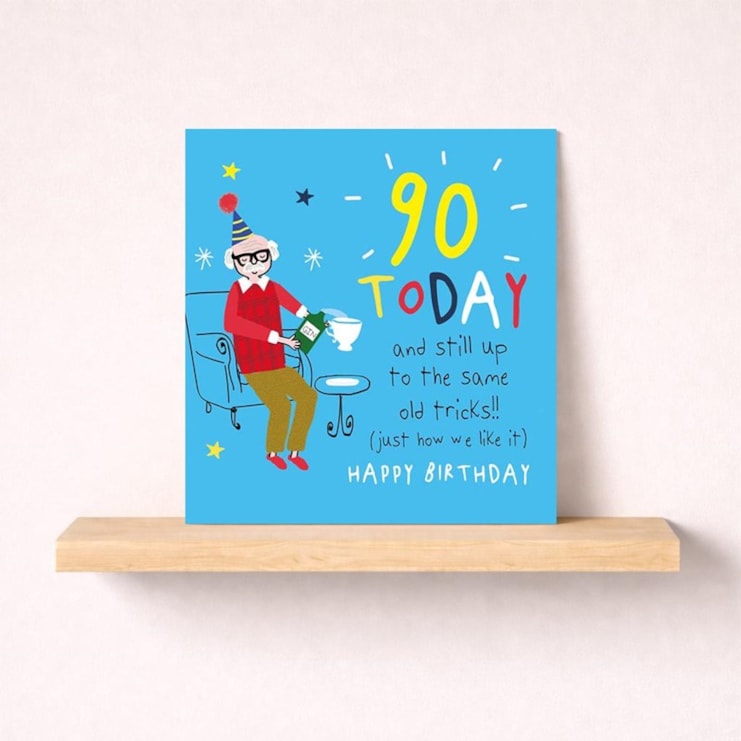 Age 90 Birthday Card - Gin