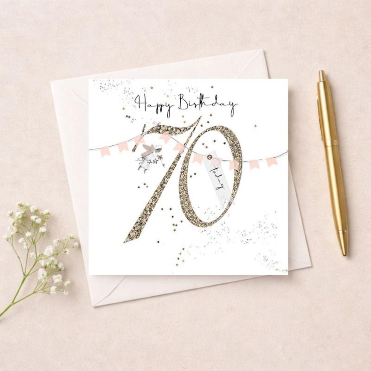 Age 70 Birthday Card - 70 Today Age 70 Birthday Card - 70 Today