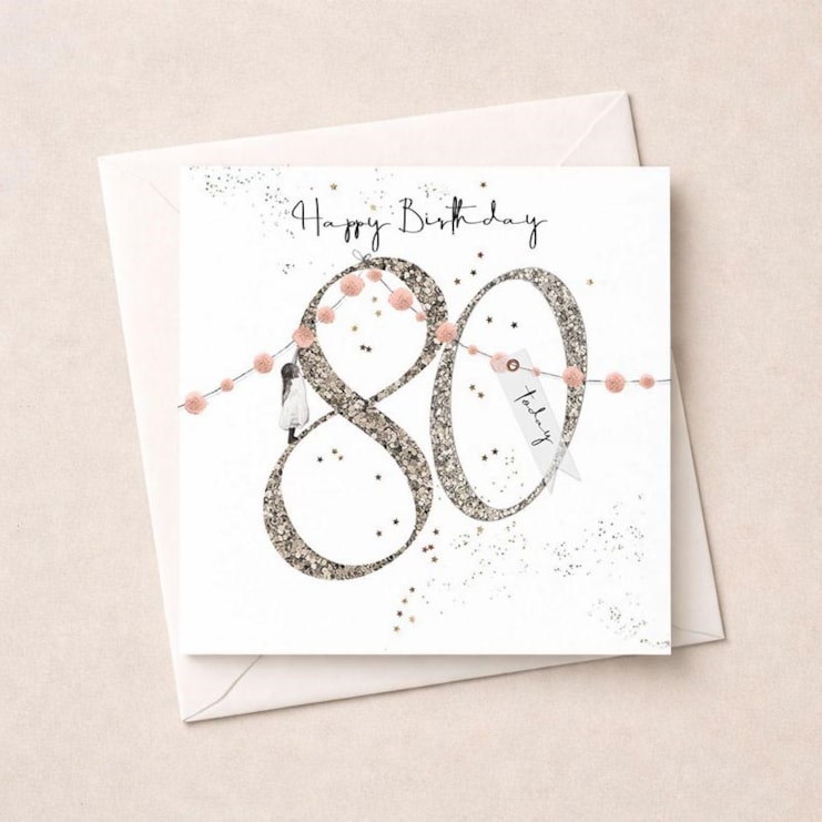 Age 80 Birthday Card - 80 Today Age 80 Birthday Card - 80 Today