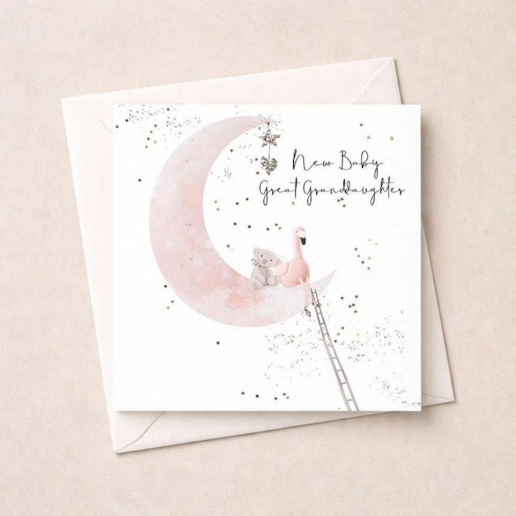 New Baby Card - Great Granddaughter New Baby Card - Great Granddaughter