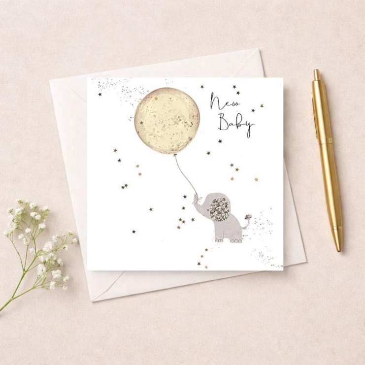 New Baby Card - Elephant New Baby Card - Elephant