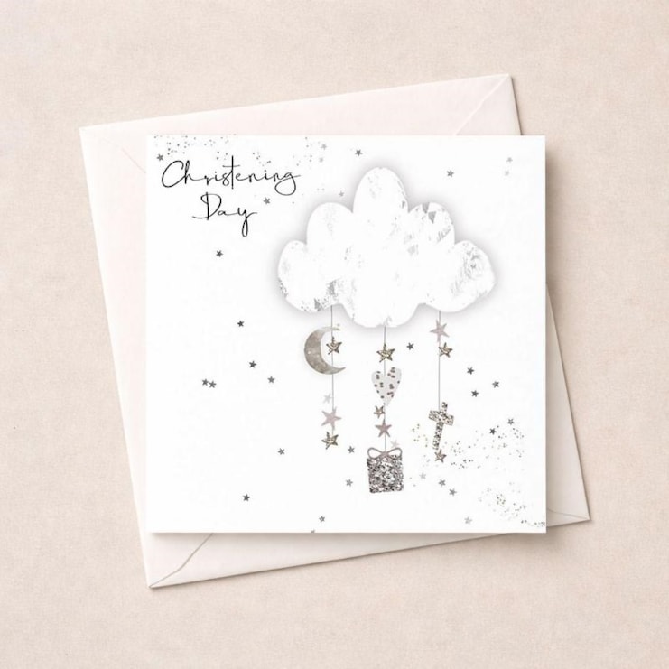 Christening Card - Cloud Christening Card - Cloud