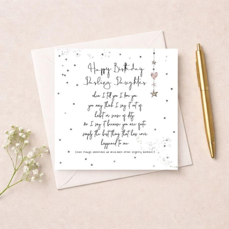Daughter Birthday Card - Darling Daughter