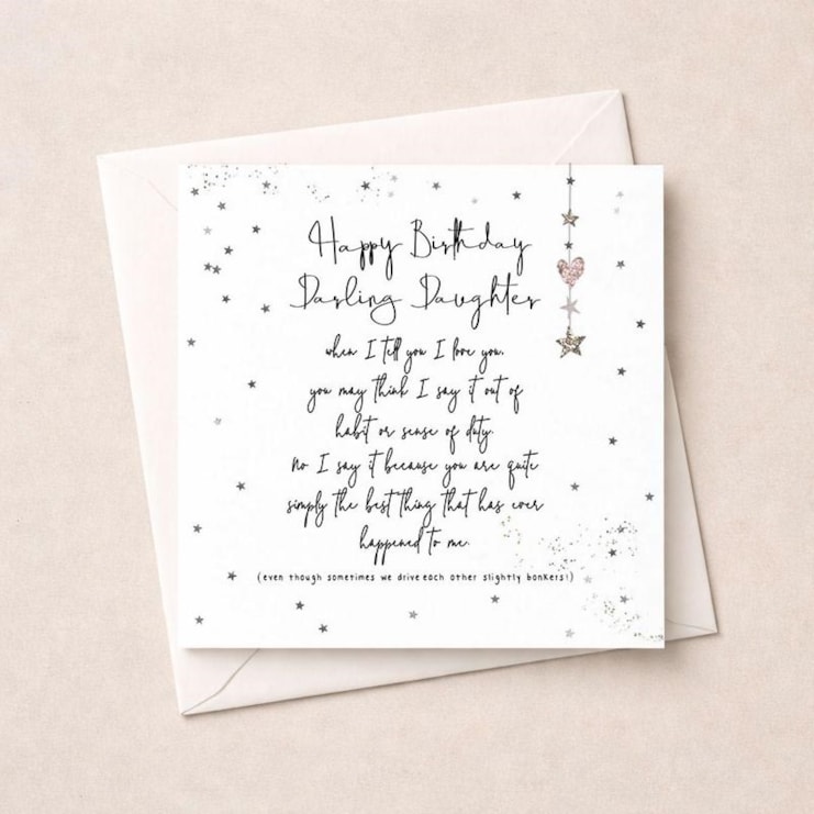 Daughter Birthday Card - Darling Daughter